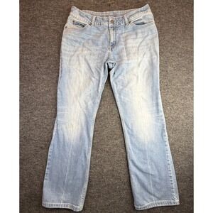 Wrangler Bootcut Jeans Womens 13x32 (Fits 34x31) Western Cowgirl Denim Lt Wash